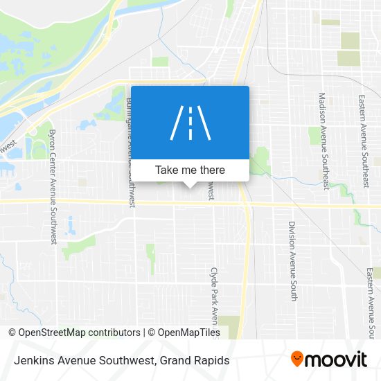 Jenkins Avenue Southwest map