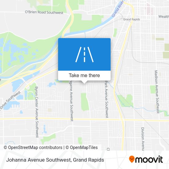 Johanna Avenue Southwest map