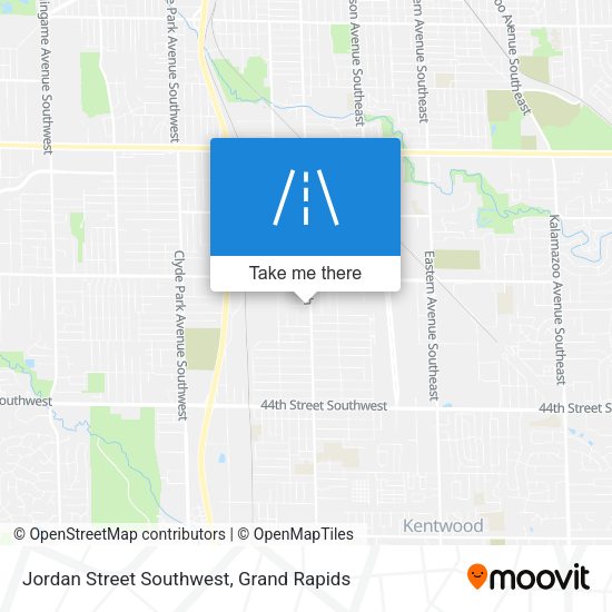 Jordan Street Southwest map