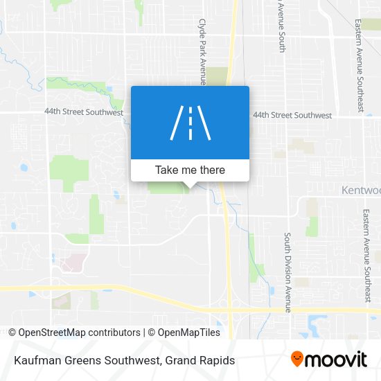 Kaufman Greens Southwest map