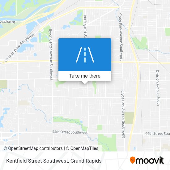 Mapa de Kentfield Street Southwest