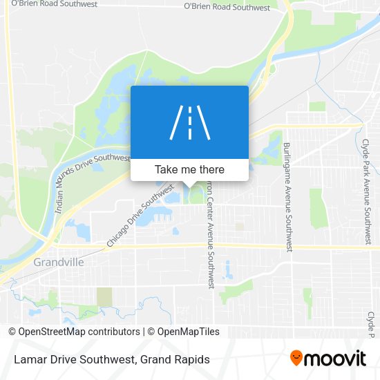 Lamar Drive Southwest map
