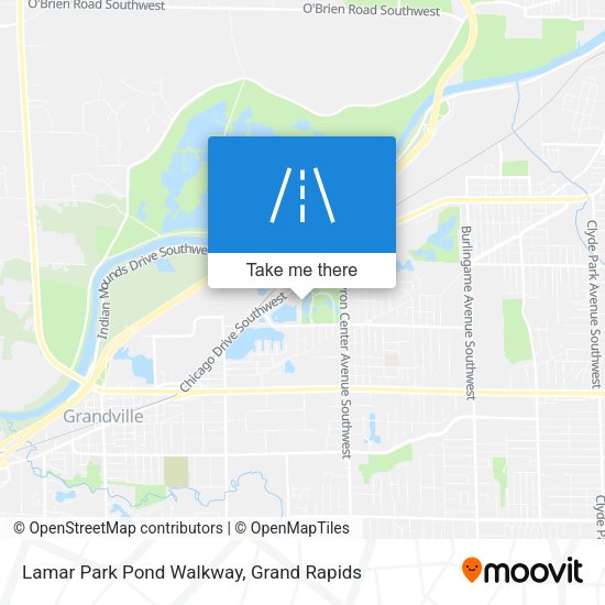 Lamar Park Pond Walkway map