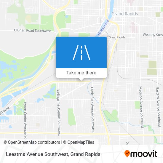 Leestma Avenue Southwest map