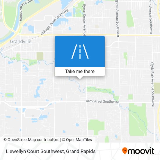 Llewellyn Court Southwest map