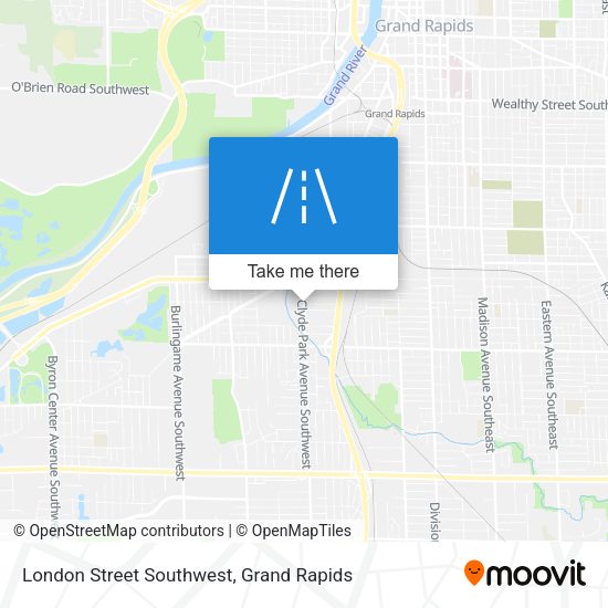 Mapa de London Street Southwest
