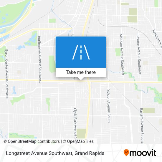 Longstreet Avenue Southwest map