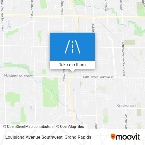 Louisiana Avenue Southwest map