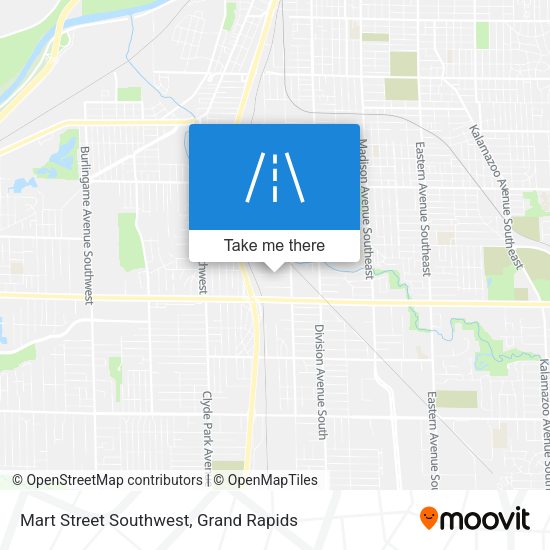 Mart Street Southwest map