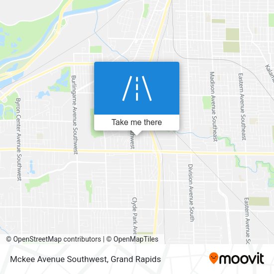 Mckee Avenue Southwest map