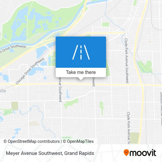 Meyer Avenue Southwest map