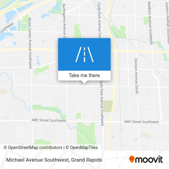 Michael Avenue Southwest map