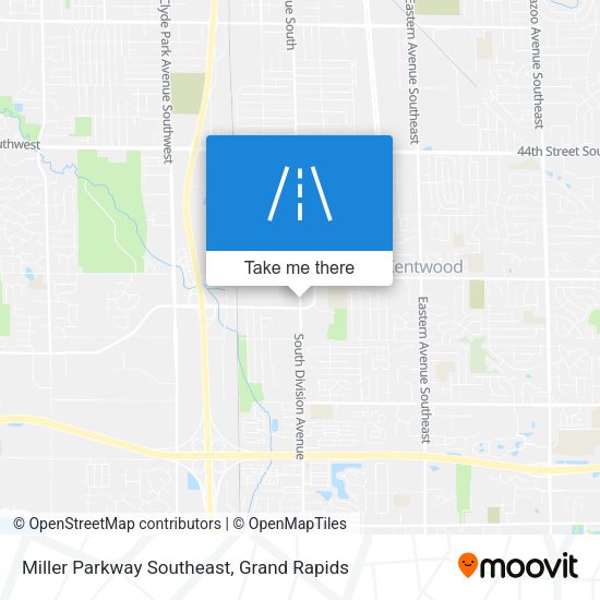 Miller Parkway Southeast map