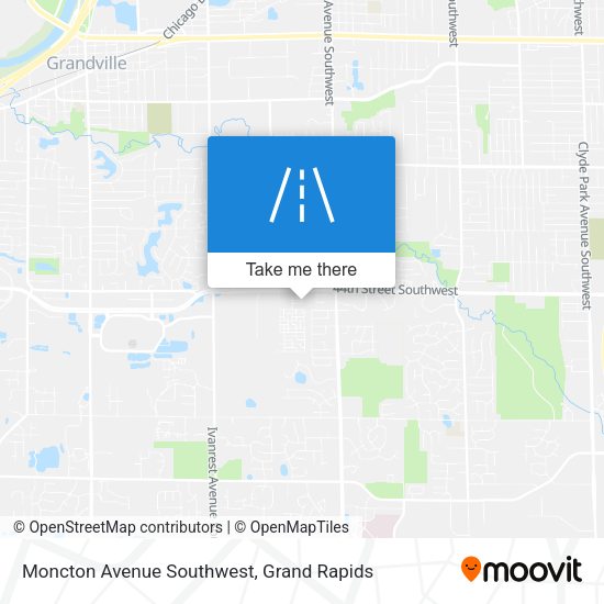 Mapa de Moncton Avenue Southwest