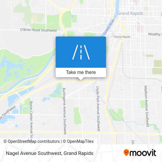 Nagel Avenue Southwest map