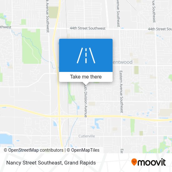 Nancy Street Southeast map