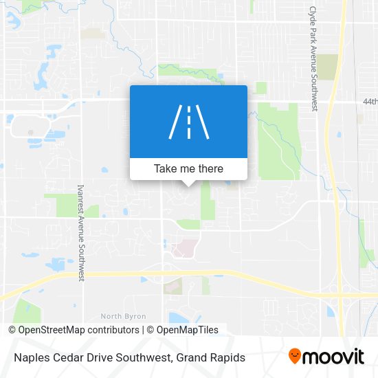 Naples Cedar Drive Southwest map