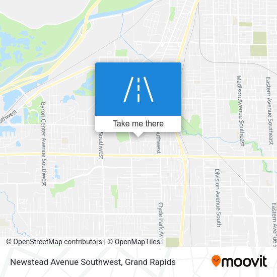 Newstead Avenue Southwest map