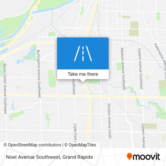 Noel Avenue Southwest map