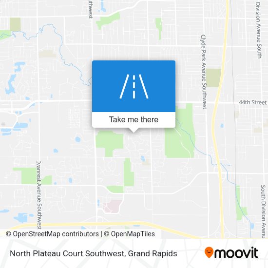 Mapa de North Plateau Court Southwest