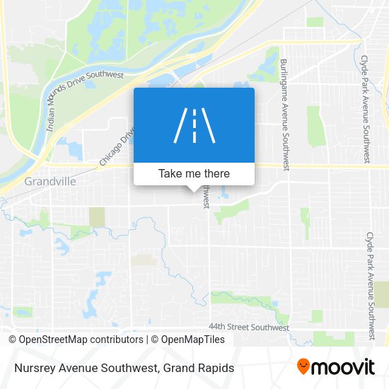 Mapa de Nursrey Avenue Southwest