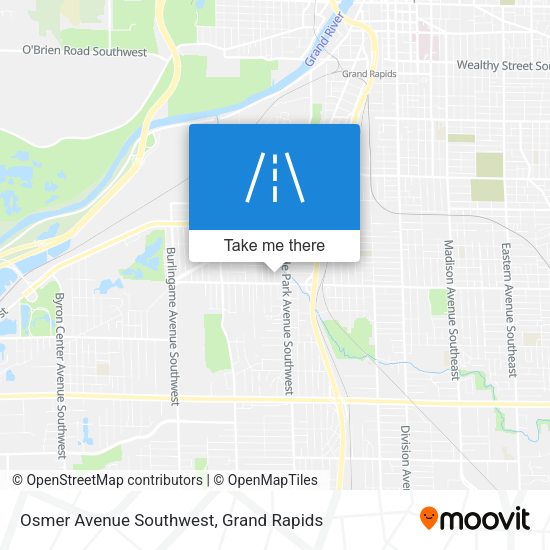 Osmer Avenue Southwest map