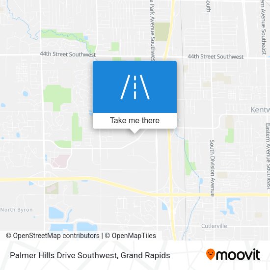 Mapa de Palmer Hills Drive Southwest