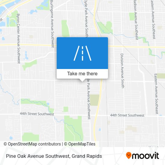 Pine Oak Avenue Southwest map