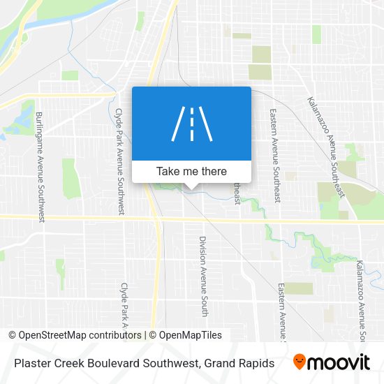 Mapa de Plaster Creek Boulevard Southwest