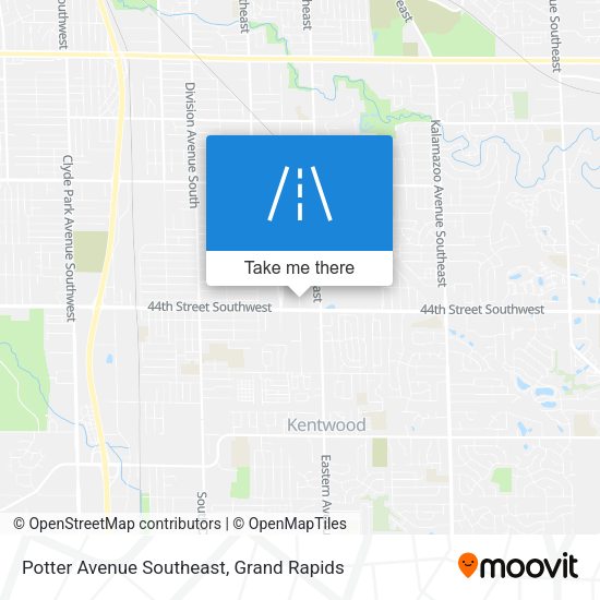 Mapa de Potter Avenue Southeast