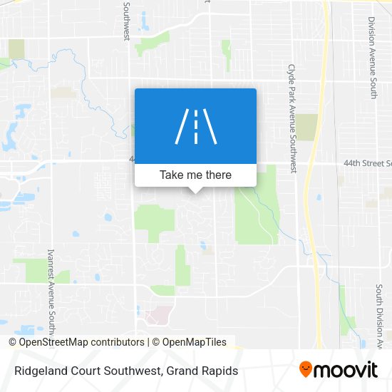 Ridgeland Court Southwest map