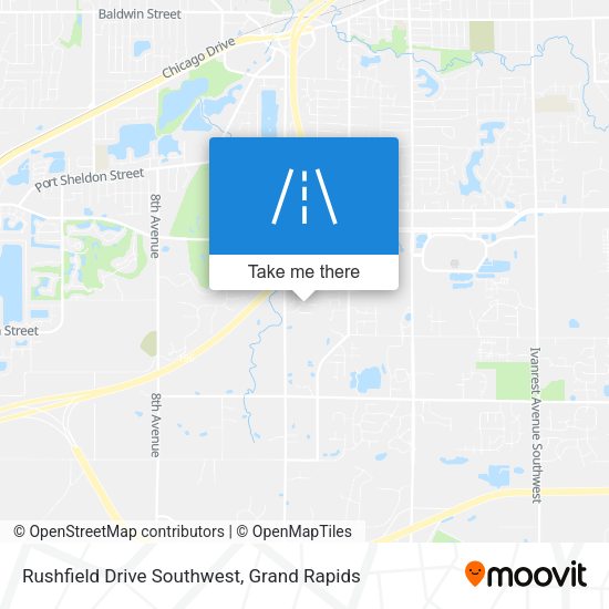 Rushfield Drive Southwest map
