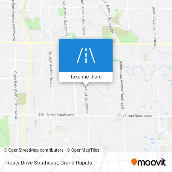 Rusty Drive Southeast map