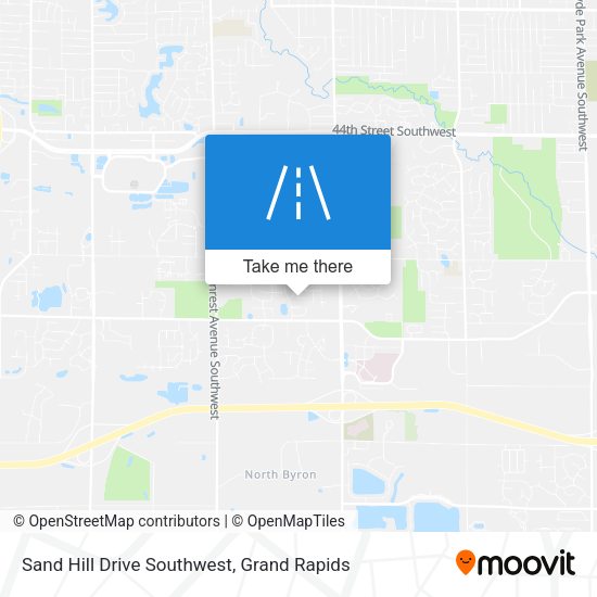 Mapa de Sand Hill Drive Southwest
