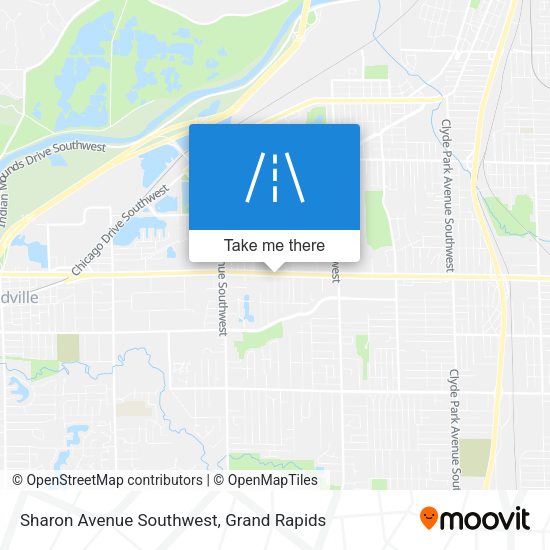 Sharon Avenue Southwest map