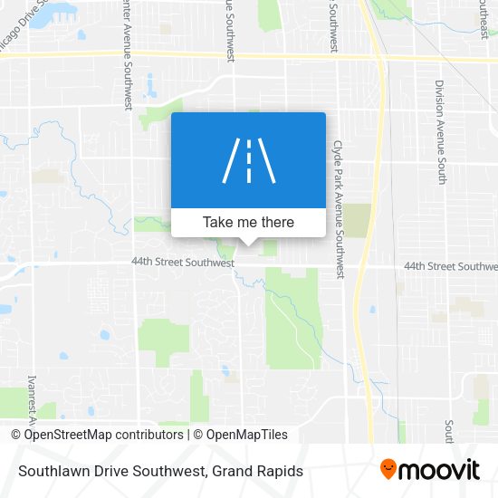 Southlawn Drive Southwest map