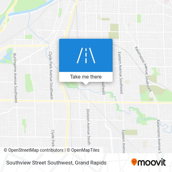 Mapa de Southview Street Southwest