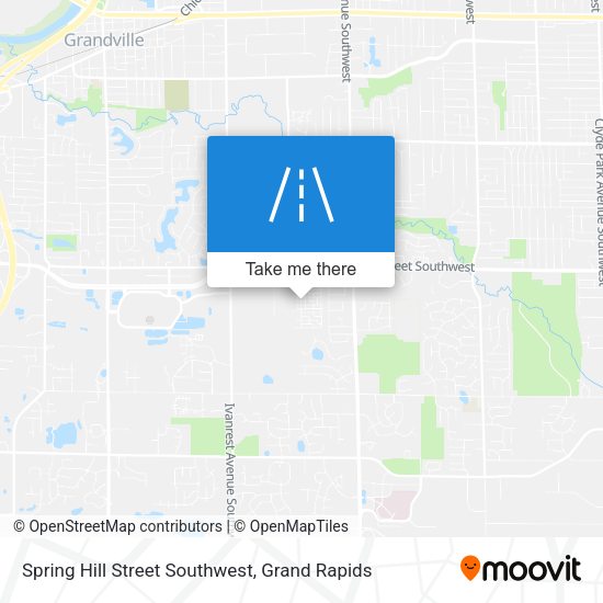 Spring Hill Street Southwest map