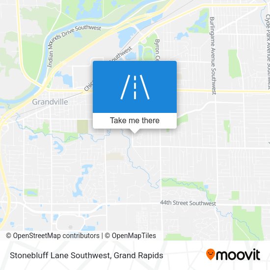 Stonebluff Lane Southwest map