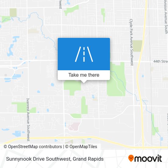 Mapa de Sunnynook Drive Southwest
