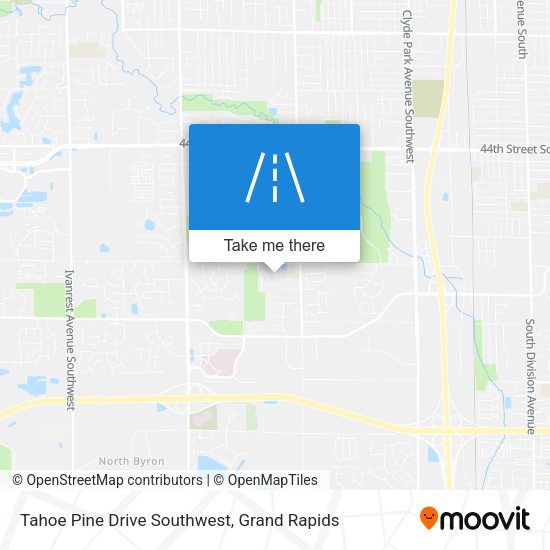 Tahoe Pine Drive Southwest map
