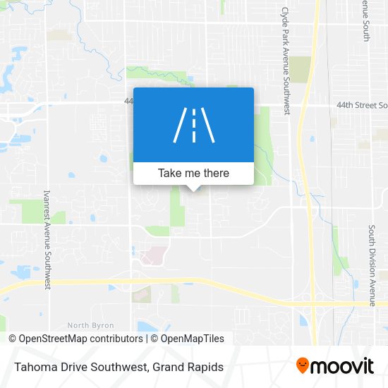 Mapa de Tahoma Drive Southwest