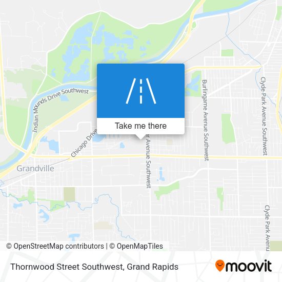 Thornwood Street Southwest map