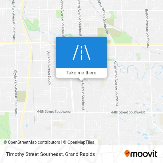 Timothy Street Southeast map