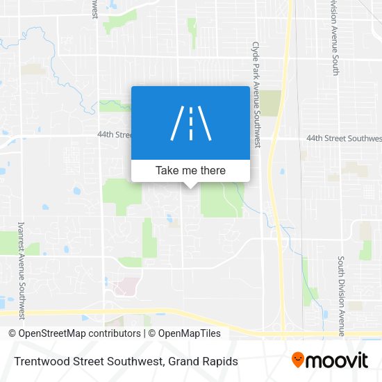 Trentwood Street Southwest map