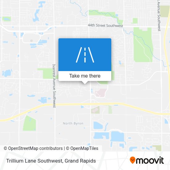 Trillium Lane Southwest map