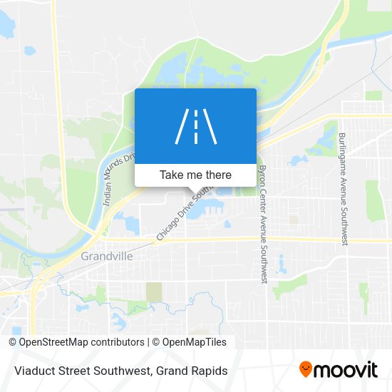 Viaduct Street Southwest map