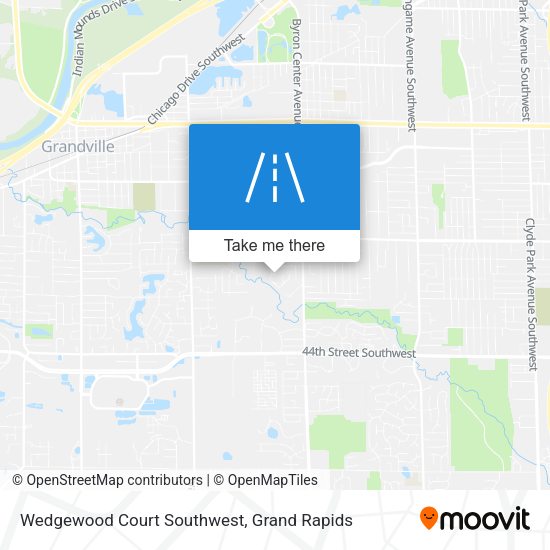 Mapa de Wedgewood Court Southwest
