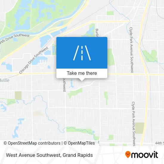West Avenue Southwest map