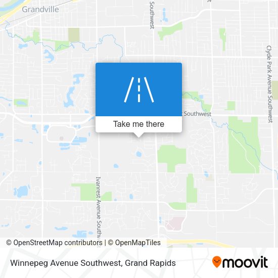 Winnepeg Avenue Southwest map